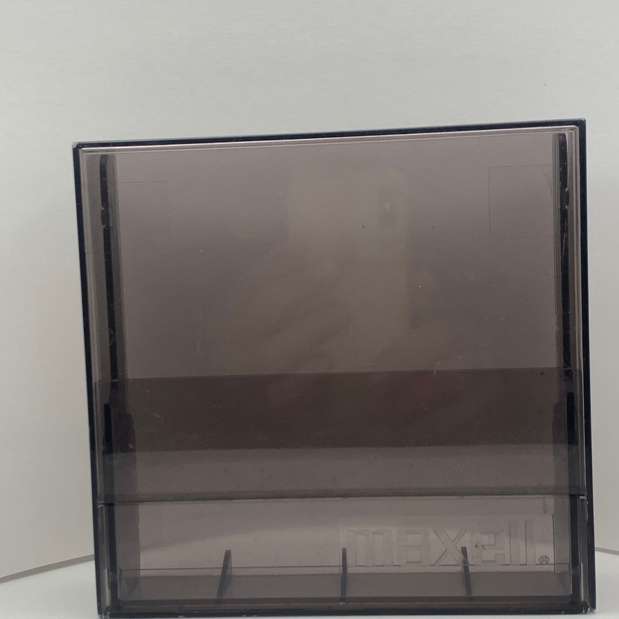Vintage Maxell Floppy 5.25" Disc Disk Holder Case Dark