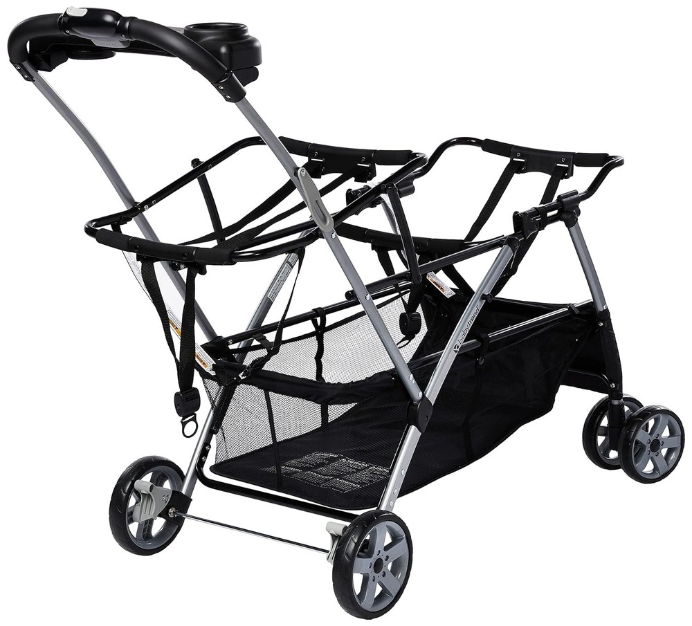 Universal Double Stroller with Quick Fold & Extra Storage for Busy Families