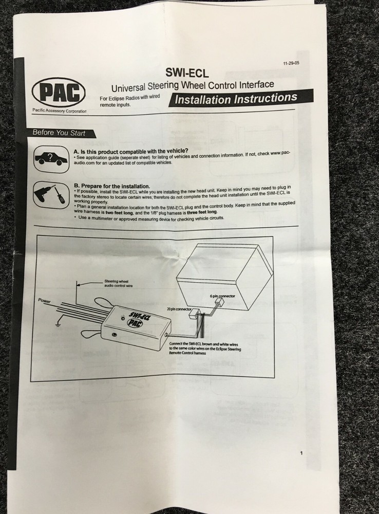 AXXESS ASWC ECLIPSE SW INTERFACE ASWI-ECL