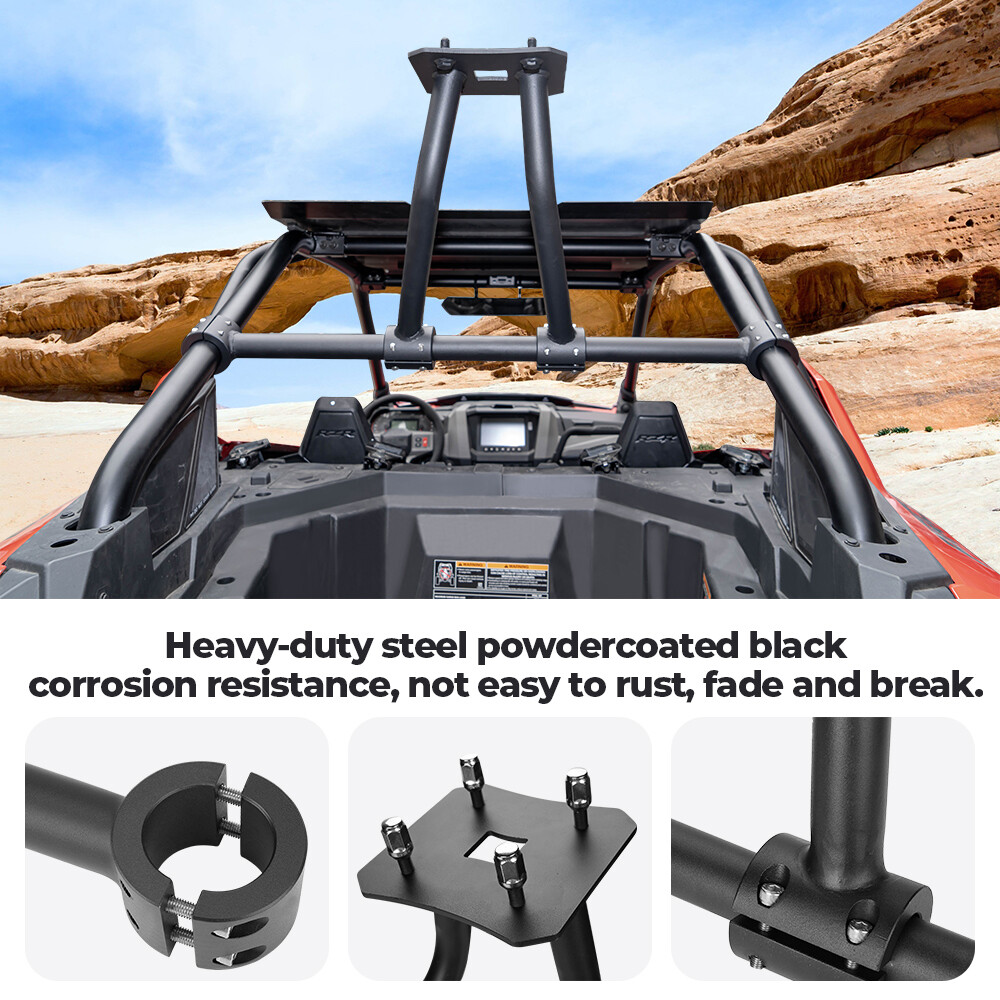 KEMIMOTO Spare Tire Carrier Mount Rack for Polaris RZR PRO XP 2020-24 2 / 4 Door