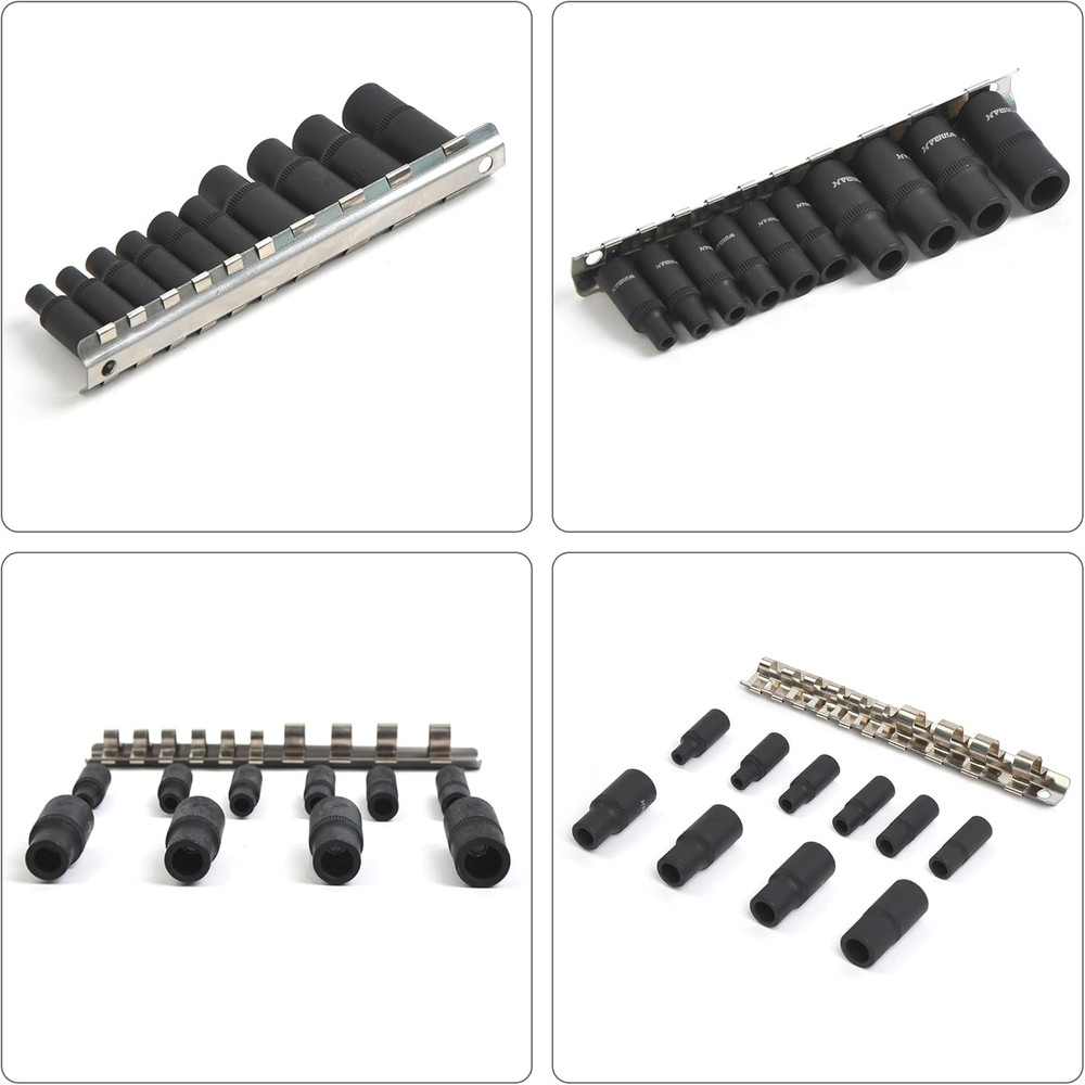 10-Piece Tap Holders Set 1/4"Dr 3/8"Dr Tap Socket Set Magnetic