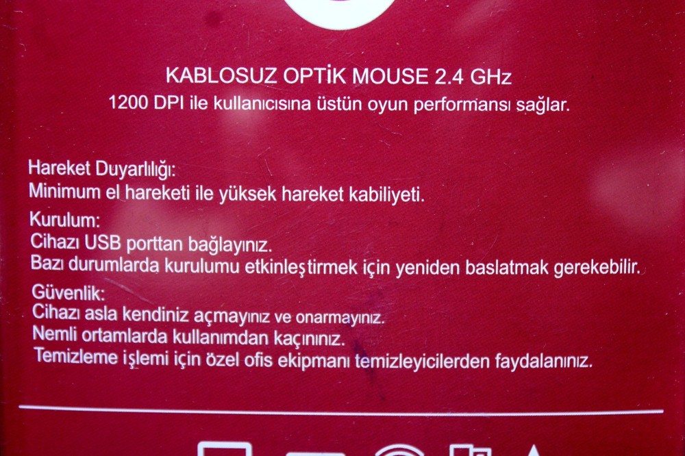 Galatasaray AS Wireless Optical Mouse 2.4GHz USB Receiver For Laptop PC Computer