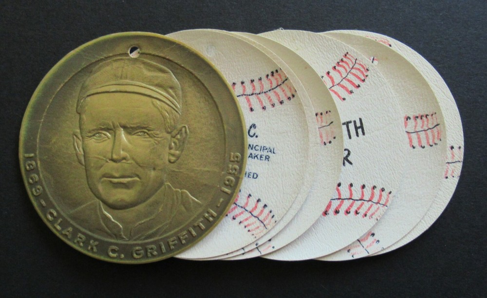 Clark Griffith Day Dinner Baseball Program, With Leather Pages, Hasley Hall
