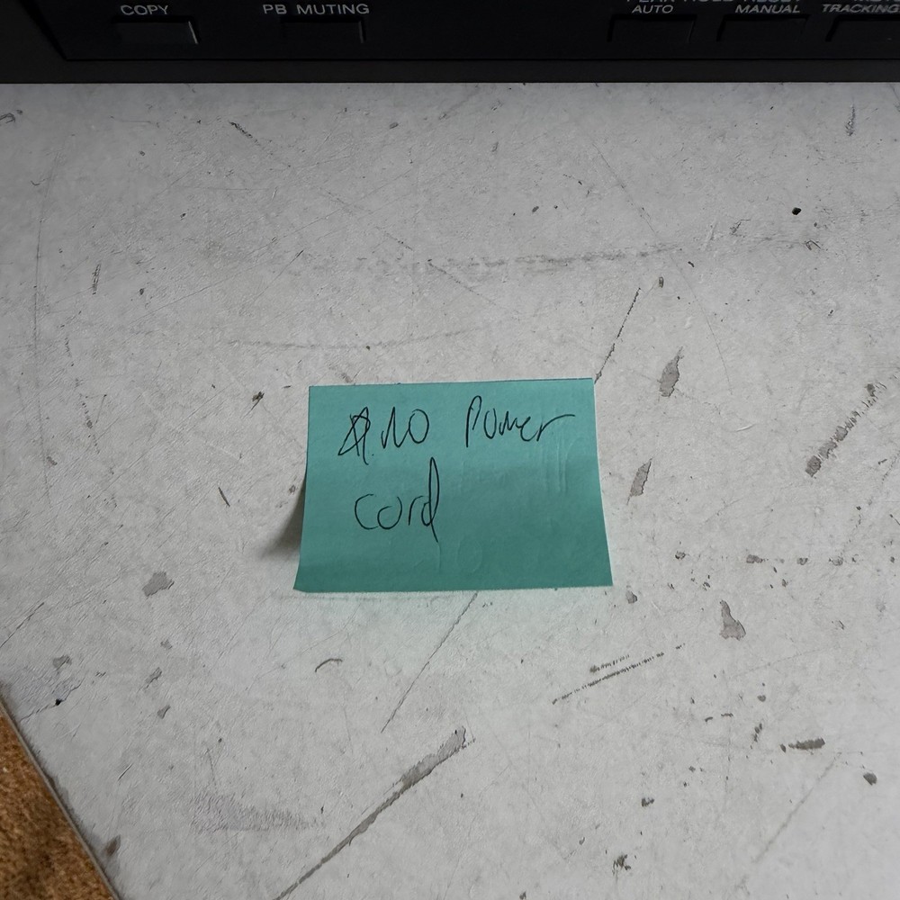 SONY PCM-701ES DIGITAL AUDIO PROCESSOR - No Power Cord