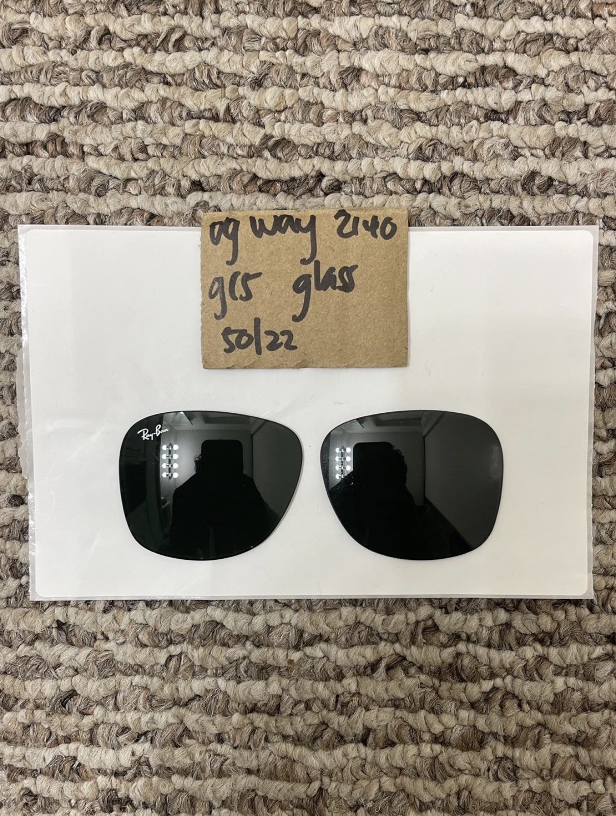 New Ray Ban Classic Wayfarer RB2140 2140 G15 Replacement Lenses Size 50/22