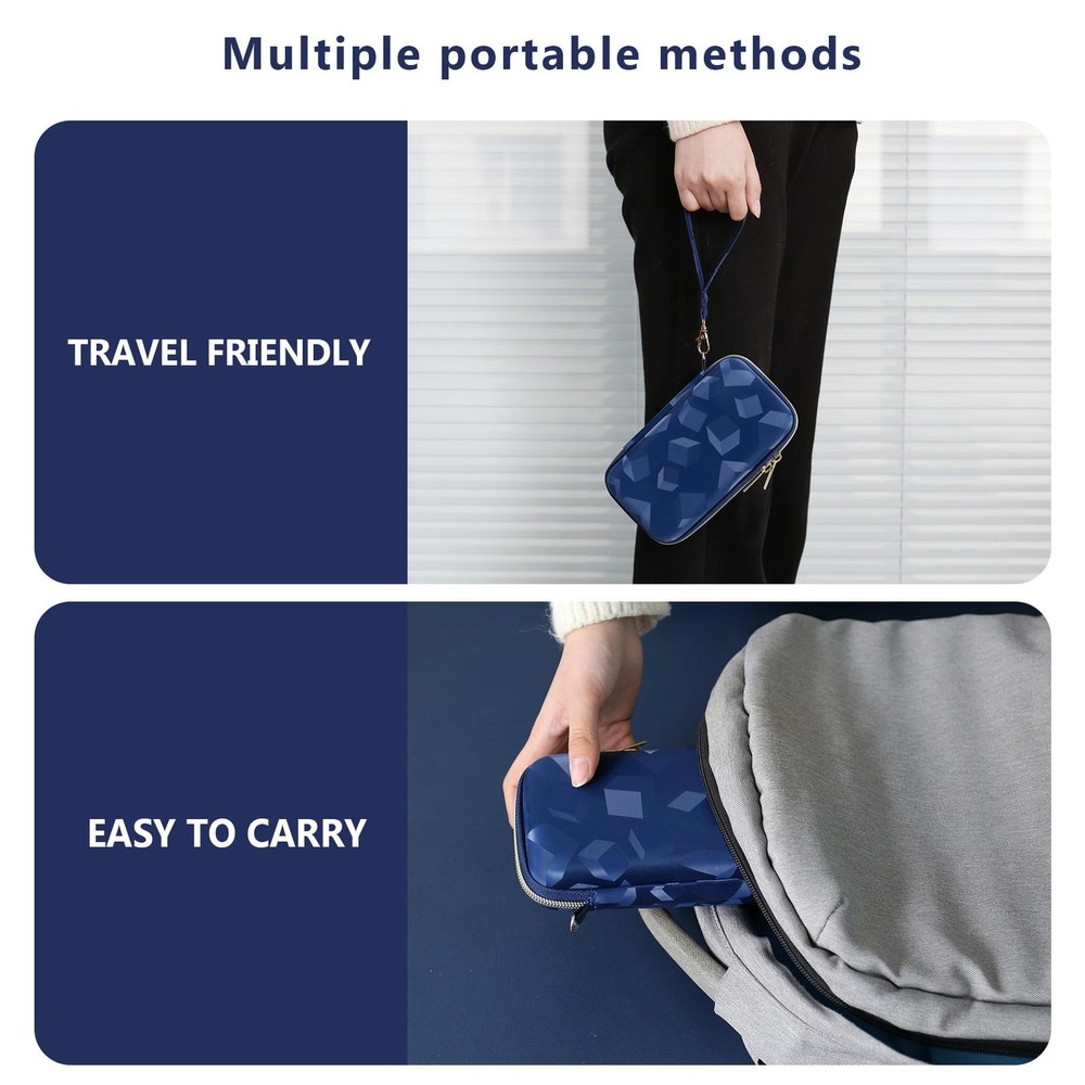 Supmay Carrying Case Compatible with WELLST·G Handheld Compact, Blue Cube