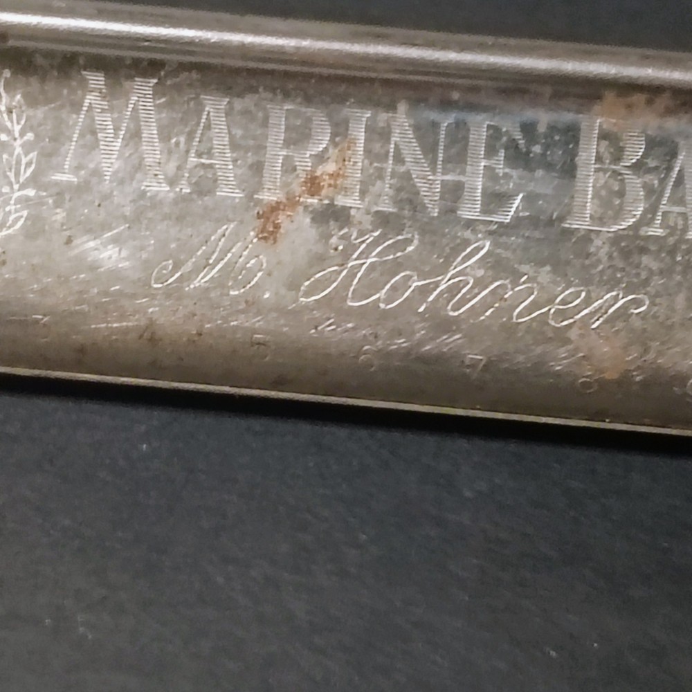Marine Band M Hohner Rusty Harmonica