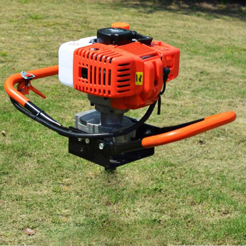 2-Stroke 52CC Earth Auger Digging Machine Gas Powered Post Hole Digger Durable