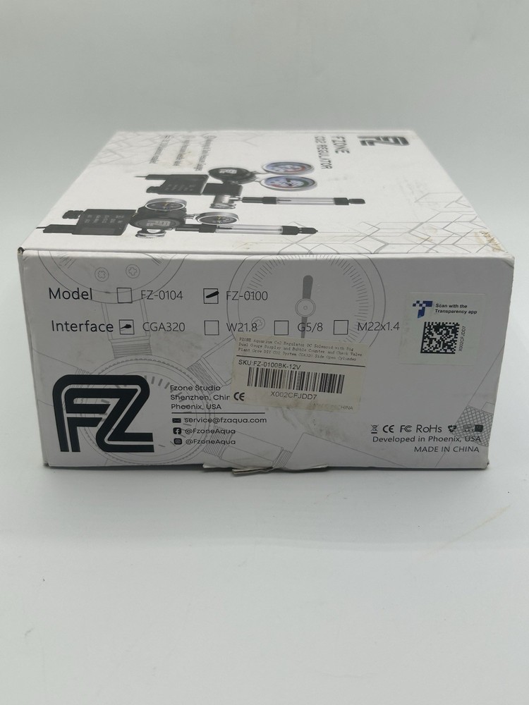FZONE C02 Regulator Interface CGA320 MODEL FZ-0100 - NOS