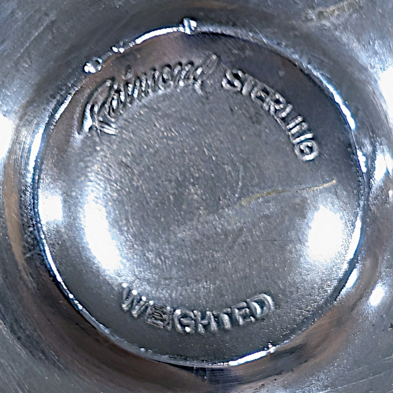 Vintage Raimond Sterling Silver Weighted Candle Holders 3.25 x 4 403 grams NICE