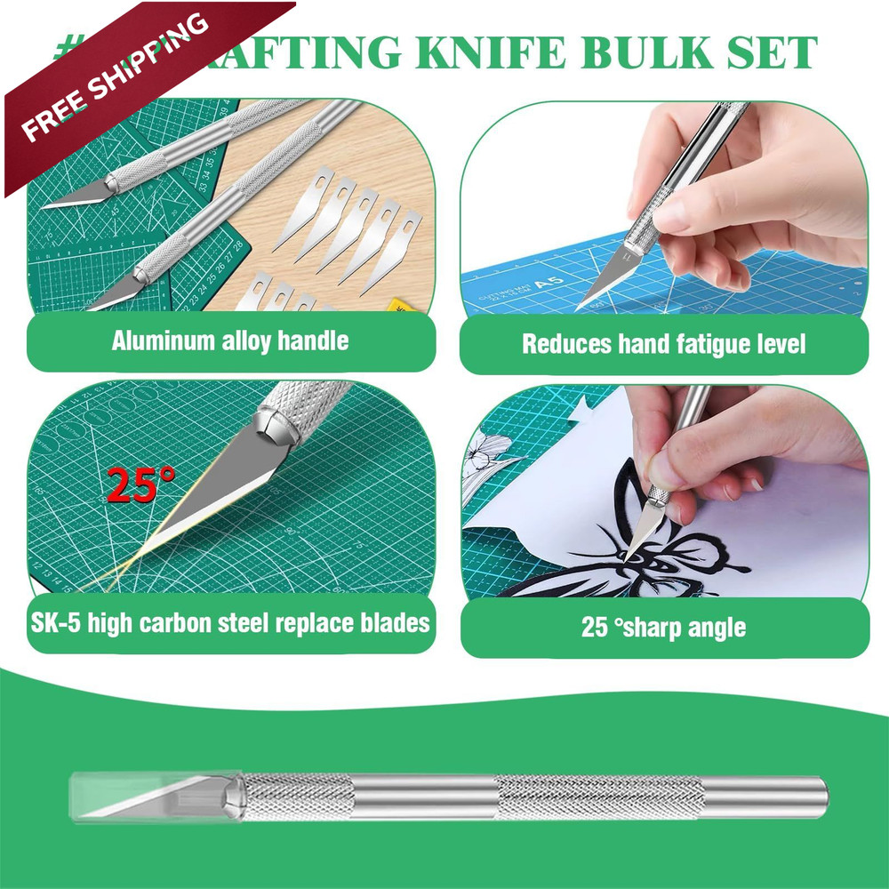 Yauhar 17Pcs Hobby Model Basic Tool Kit Contains Flush Pliers, Mini Silver