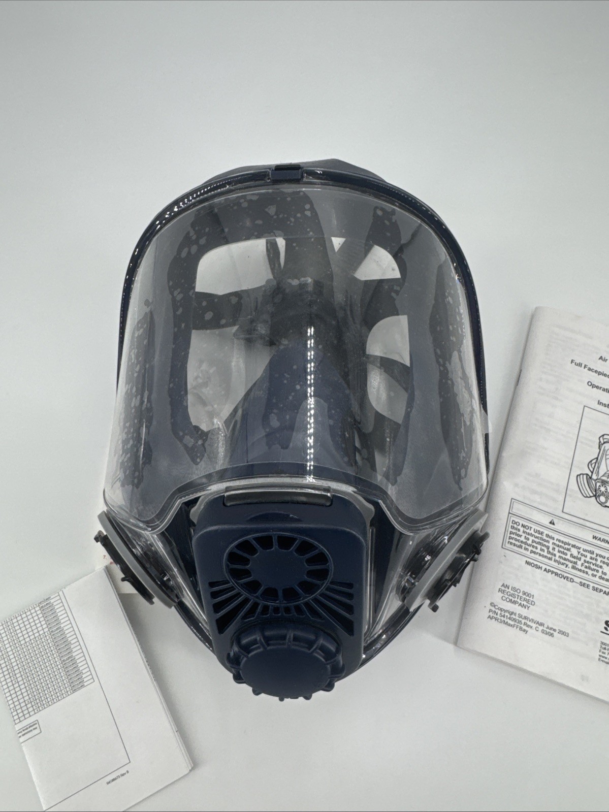 SURVIVAIR AIR MASK Respirator SCBA Firefighter Hazmat Large.