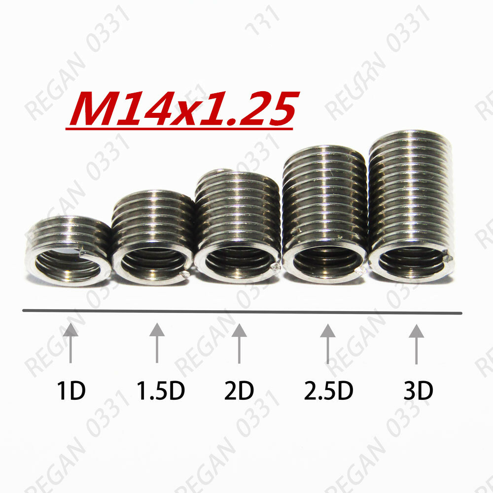 M12 M14 304 Stainless Helical Coil Wire Thread Insert British system