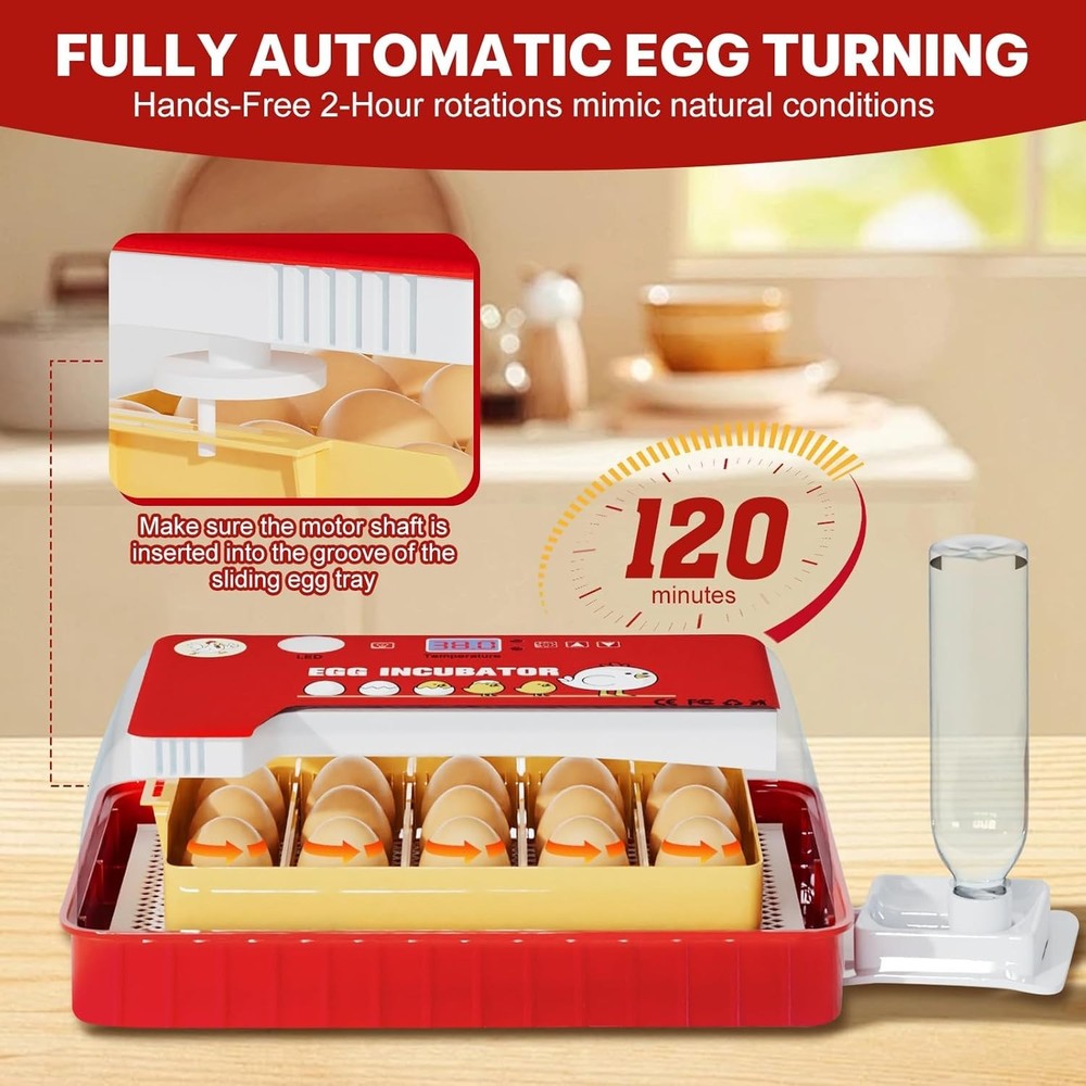 35 Eggs Incubator Automatic Pet Bird Chicken Hatcher Incubators for Hatching Egg
