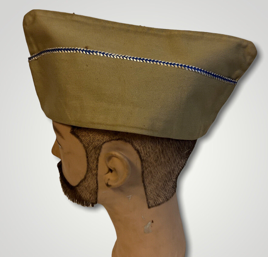 WW2 US Military Garrison Cap Hat Khaki h