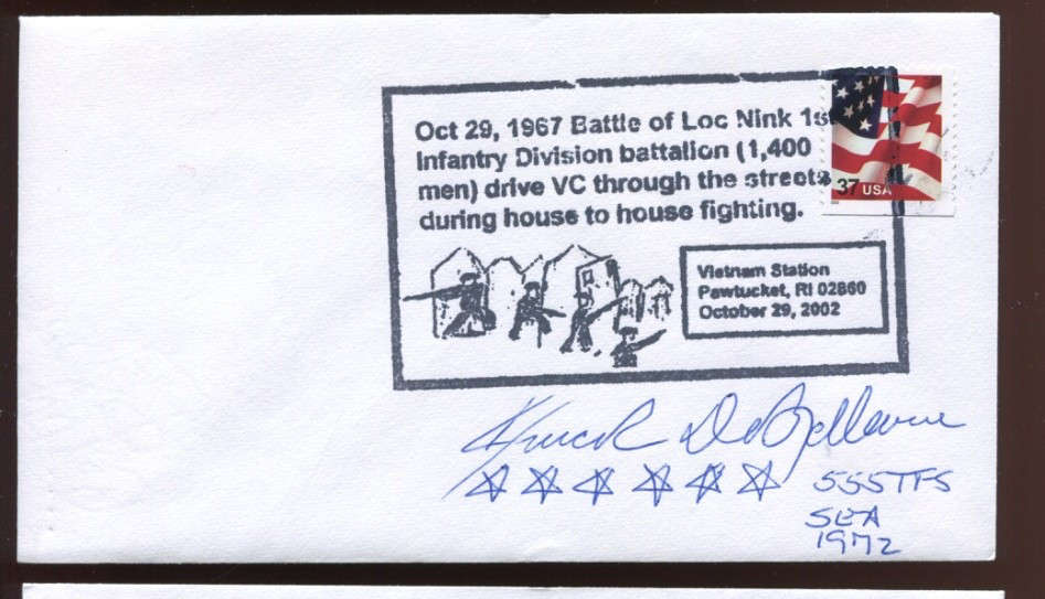 Colonel Charles Barbin DeBellevue Signed Cover DC3185