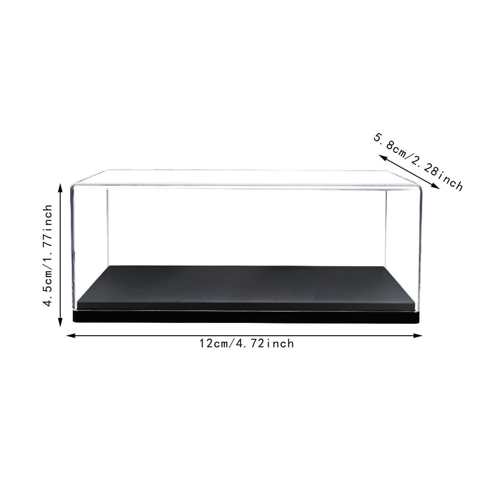 Acrylic Display Case with Base Handicrafts Storage Shelf Stackable Collection