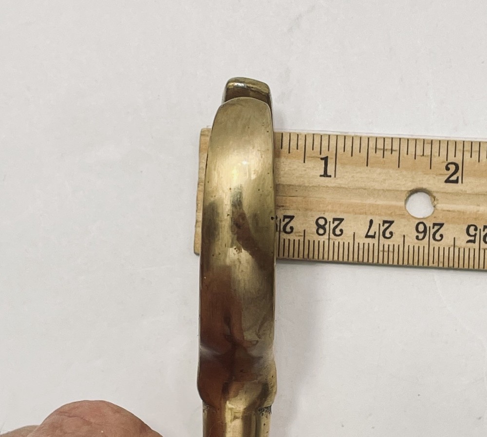 Solid Brass Oar Locks 5" Maritime Sailor Decor Usable