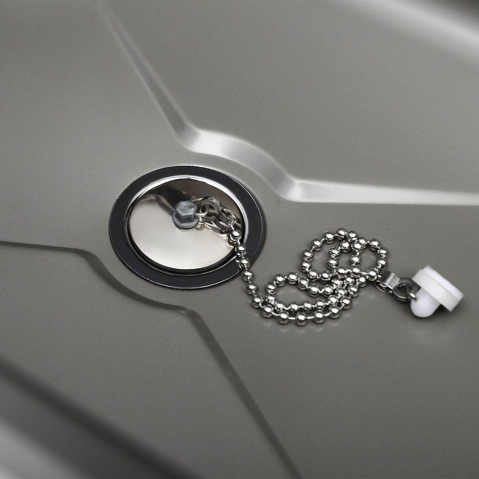 RV Caravan or yacht Stainless Steel Hand Wash Basin Sink w/ Lid+Folded Faucet