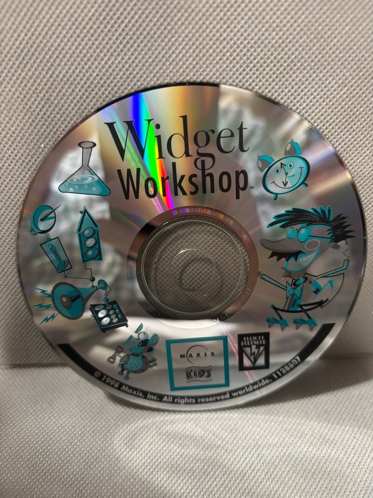 Maxis Kids Widget Workshop Educational Software CD 1998