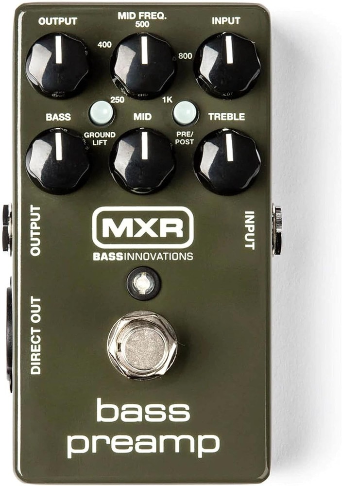 Versatile Bass Guitar Preamp with Input/Output Control & Compact Design