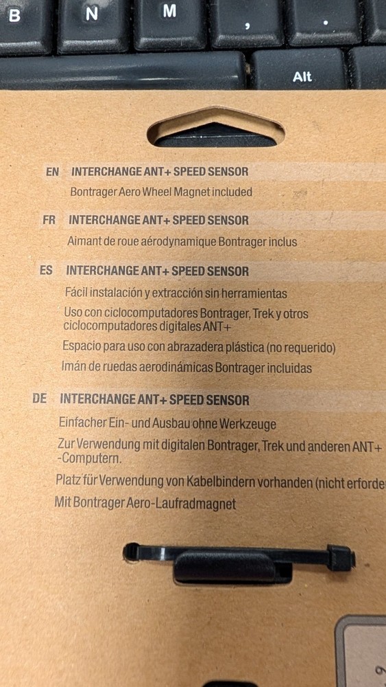Bontrager Interchange ANT+ Speed Sensor UPC 601479123537