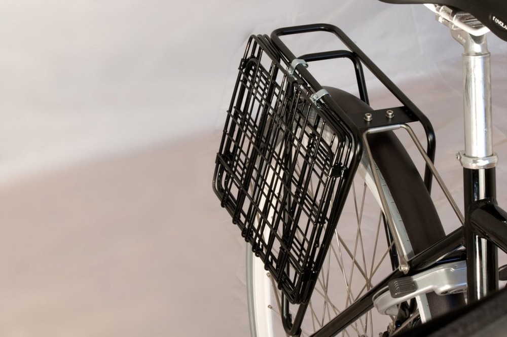 Wald 582 Folding Rear Bicycle Basket Black