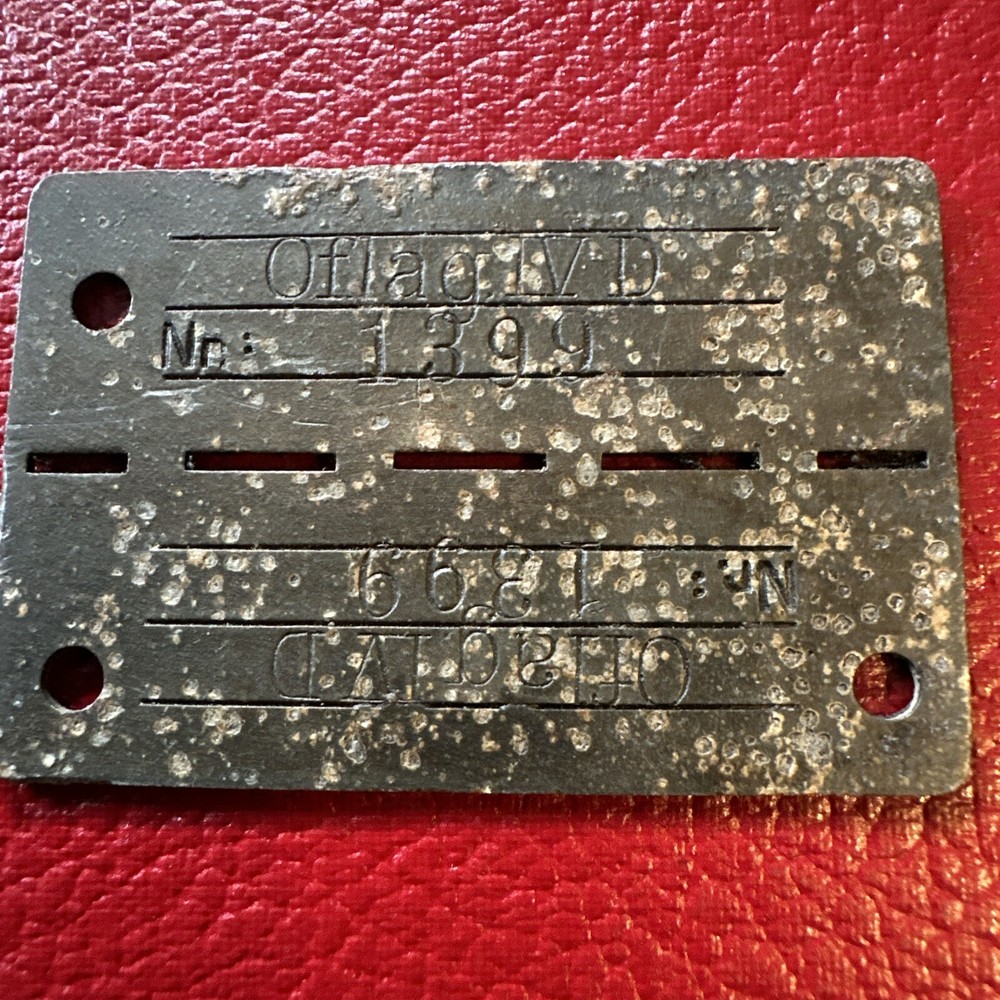 German Ww2 Dog Tag Pow Camp