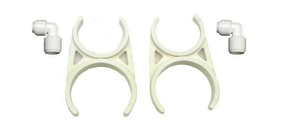 2 Clear Refillable Catalytic Carbon Mineral KDF 55 Inline Filter RO system