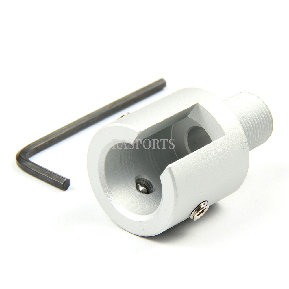 SILVER Ruger 1022 10-22 Muzzle Brake Adapter 5/8x24 Thread, Three Lock Nut