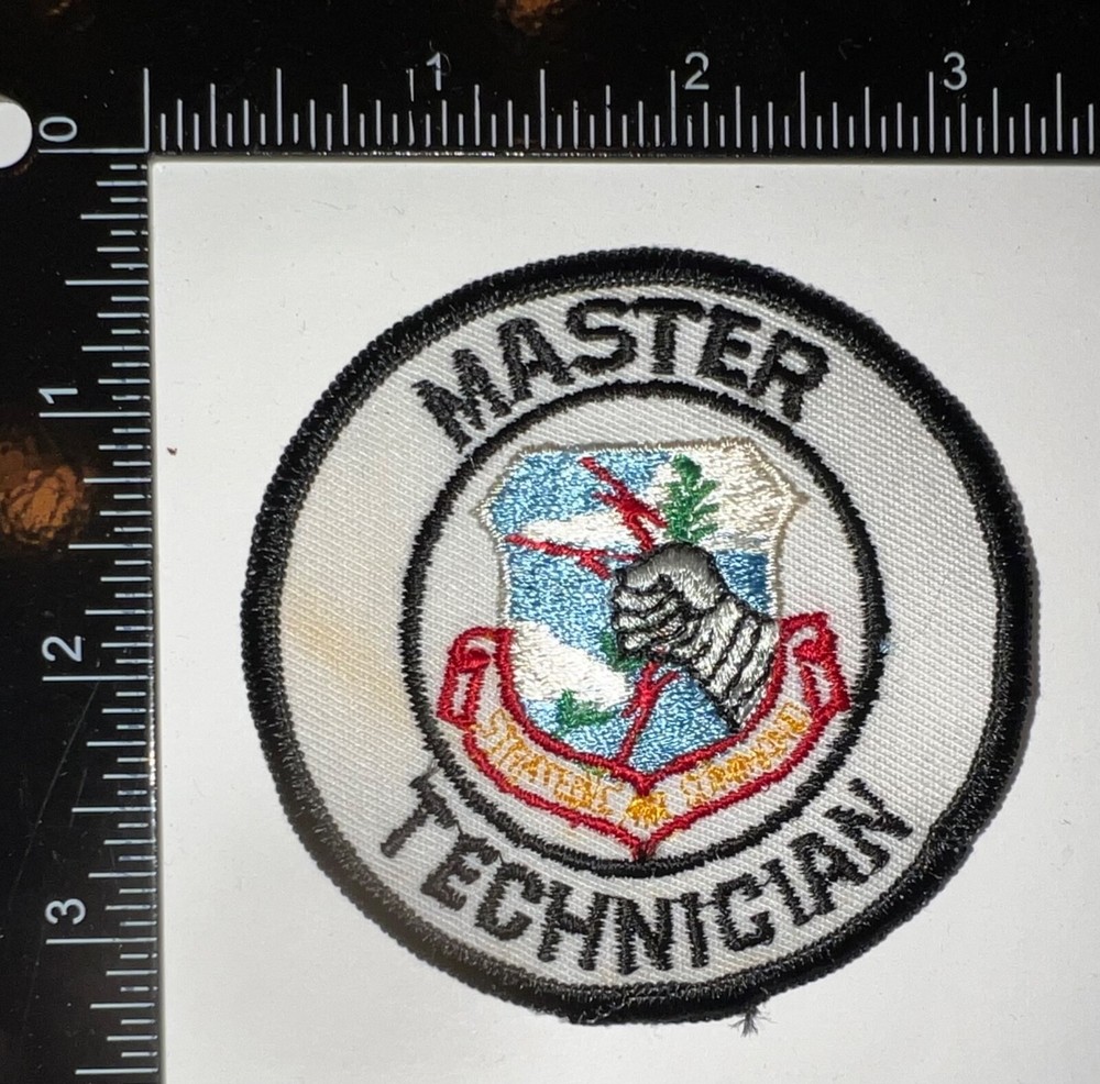 Cold War USAF US Air Force SAC Master Technician Patch