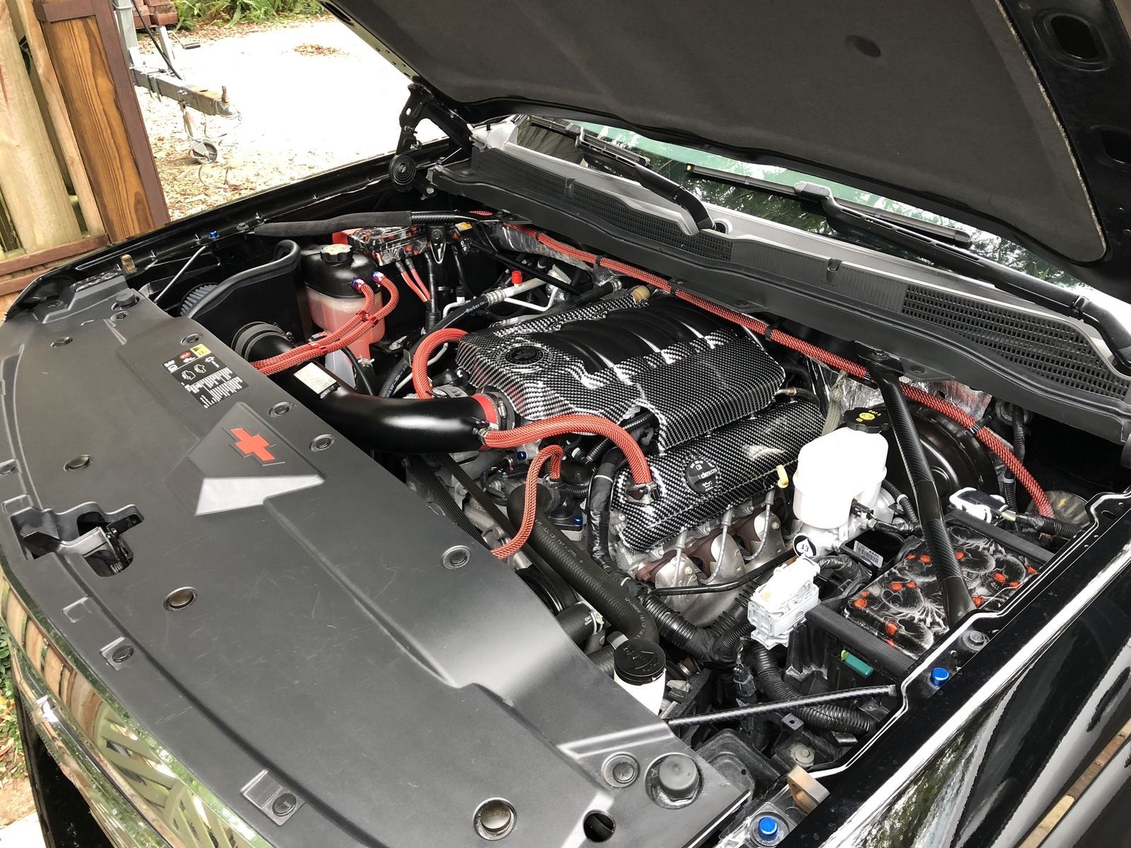 100 FT 1/2" Black Red Expandable Wire Sleeving Sheathing Braided Loom Tubing US