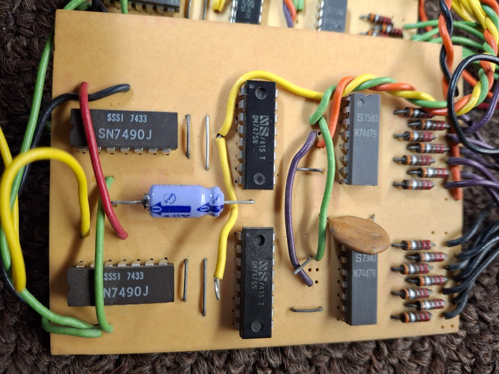 Vintage BCD-TO-7 Segment Display Boards, see description