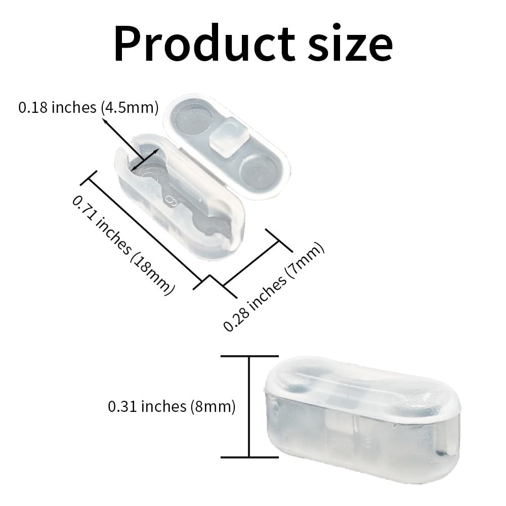 30Pcs Clear Plastic Chain Connectors Beaded Chains Pull Connector for Roman R...