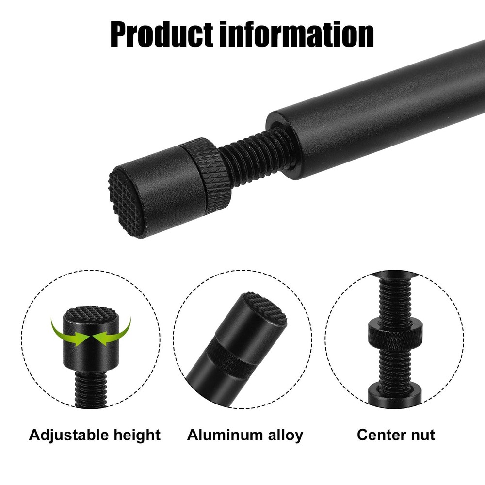 2 PCS Black GPU Support Brackets Anti-Slip Adjustable Height Sag Stand Magnet