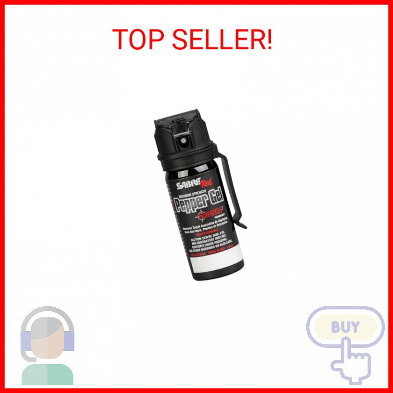 SABRE Crossfire Pepper Gel, Deploys At Any Angle, Maximizes Target Acquisition A