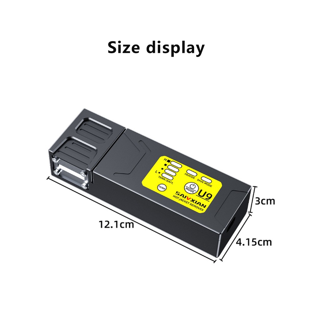 Fiber Optic Thermal Stripper Rechargeable Auto Heating Efficient Stripping Tool