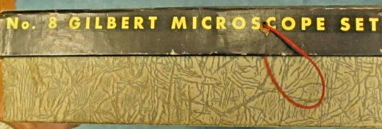 Vintage '38 Gilbert No.8 microscope set with Polaroid jr