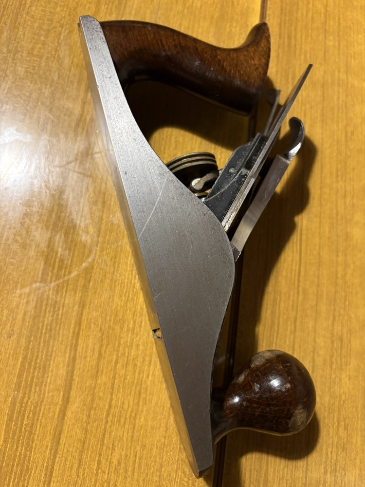 Vintage Stanley Bailey No 4 Wood plane Smooth Bottom