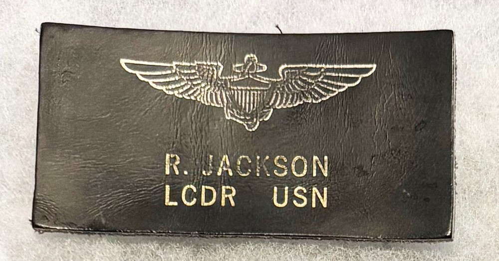 USN  R. Jackson LCDR Jacket Name Tag