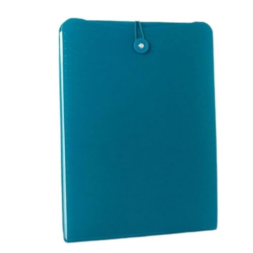 Vertical Expanding Accordion Folder with 7 Pockets Paperwork Light Blue