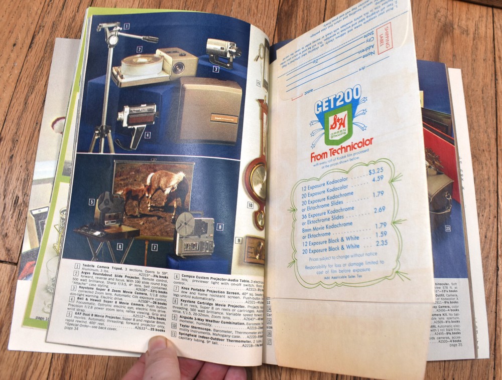 Vintage 1972 S&H Green Stamp Ideabook '72 Redemption Catalog Book