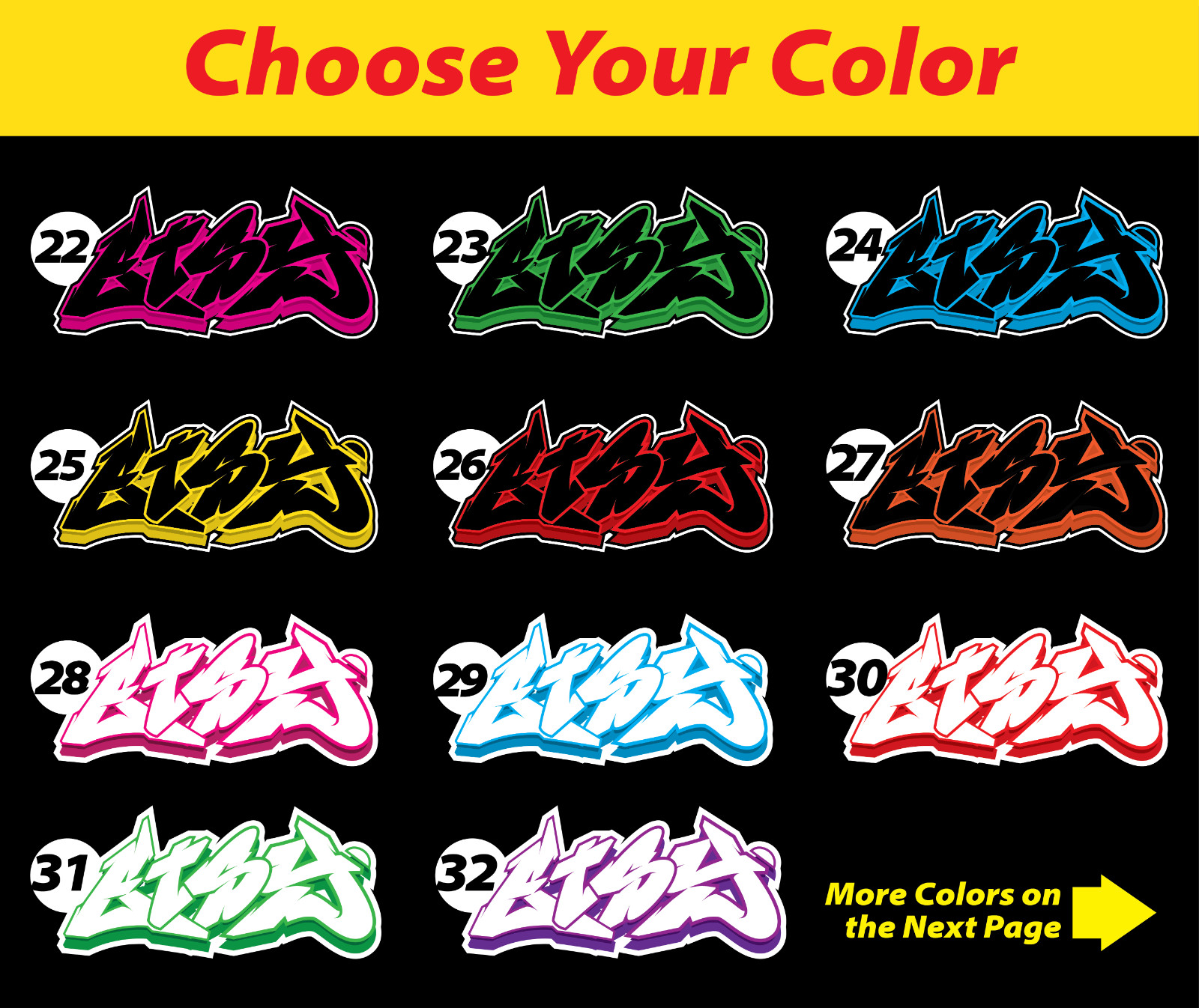 Custom Personalized Vinyl Graffiti Name Decal Sticker | Car Window Tumbler Wall