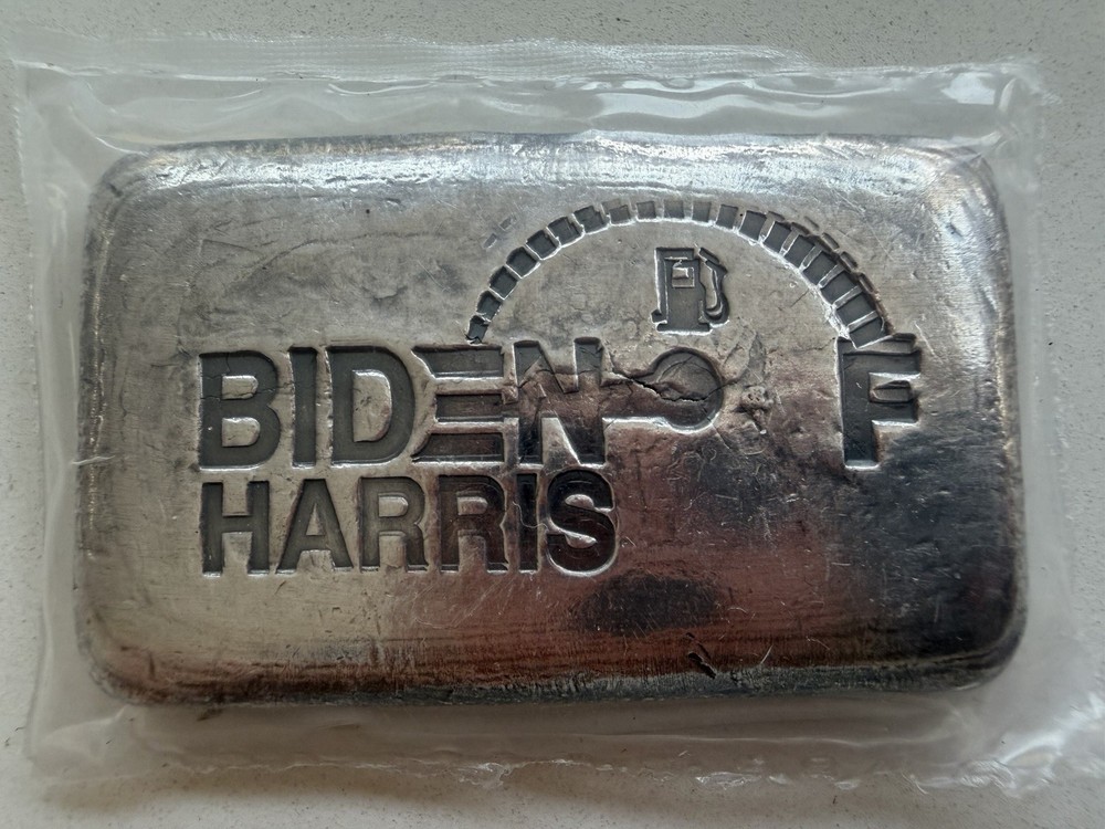 3 oz Silver Bar - Biden Harris Running On Empty