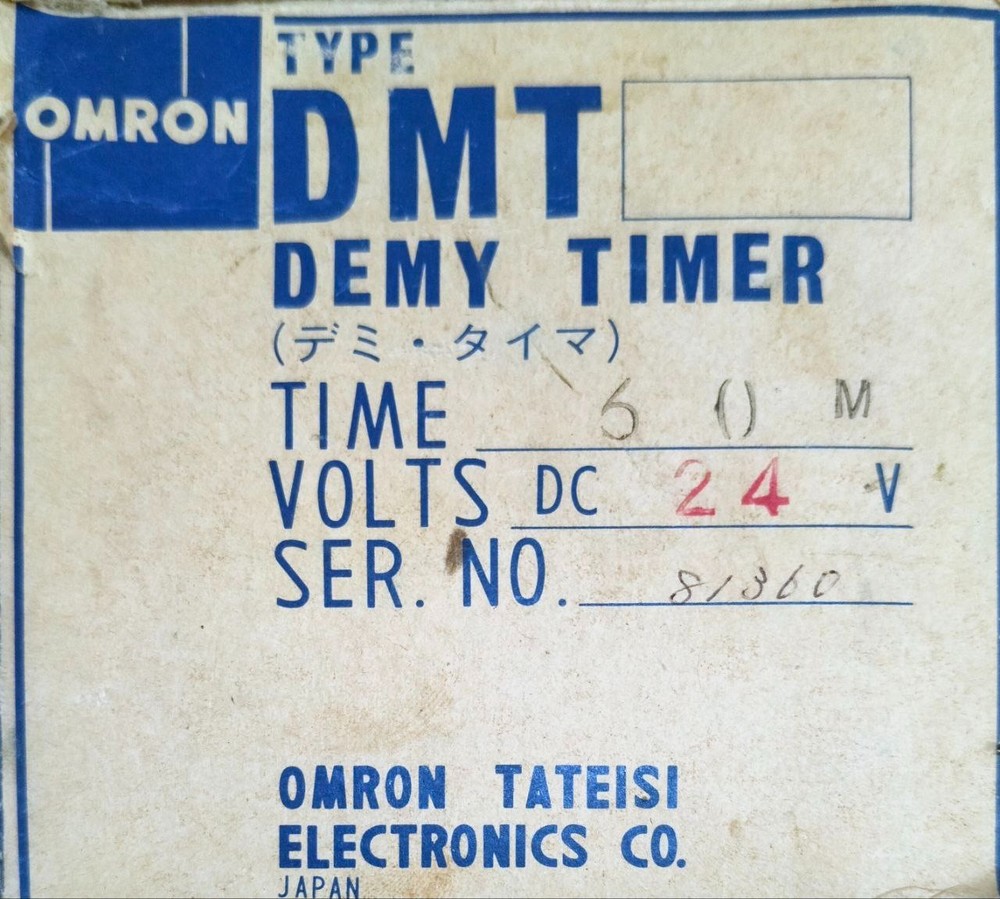 OMRON DMT | 60 M | 24V DC DEMY TIMER *NEW*