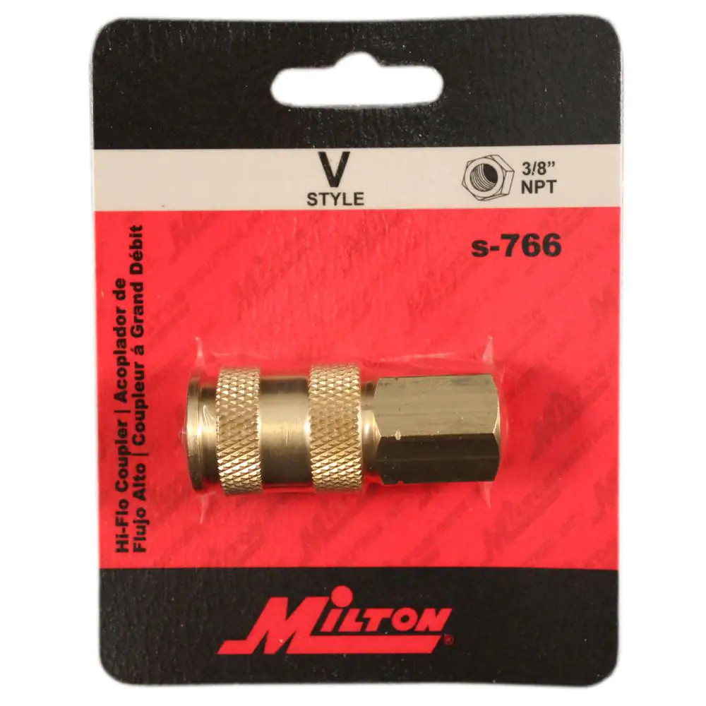 3/8 in. V Style High Flow Coupler