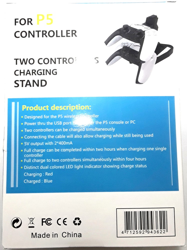 Dual Controller Charging Stand for the Playstion 5 Controller