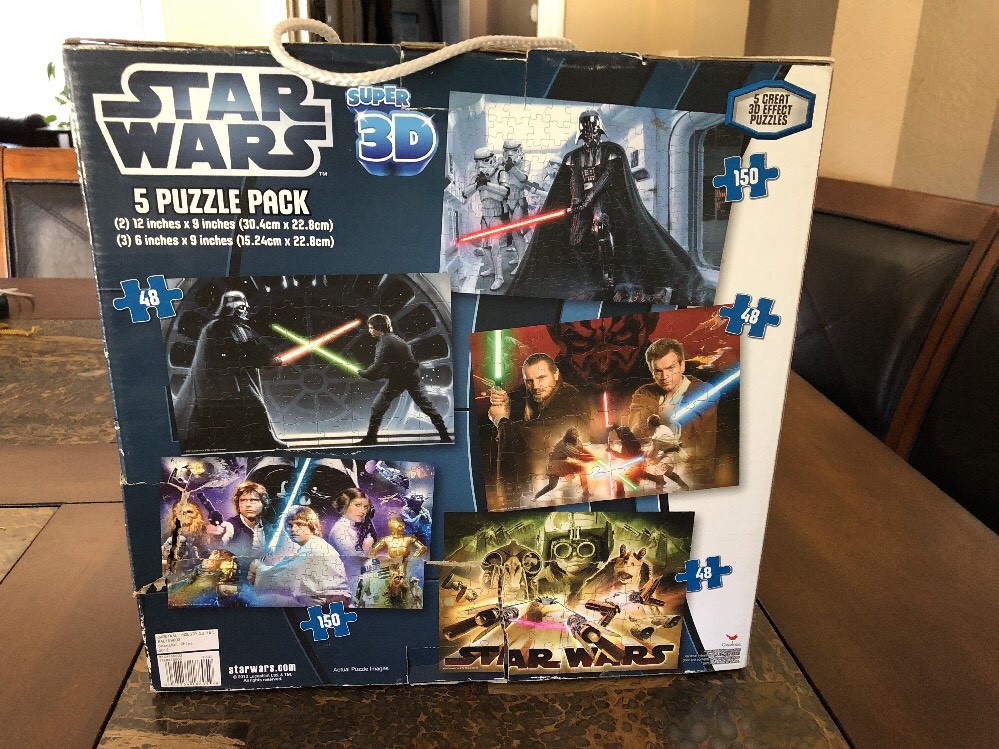 Star Wars super 3d puzzle 5 puzzle pack