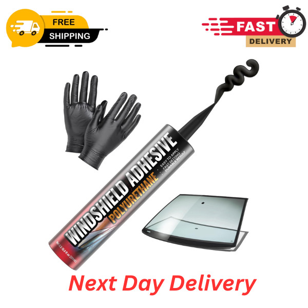 Polyurethane Windshield Adhesive - Quick Cure Weather Resistant Auto Glass Glue