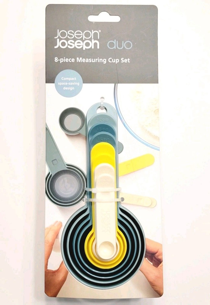 Joseph Measuring Spoon & Cup Set Kitchen 8-Pieces Multicolor Kitchen Space-Saver